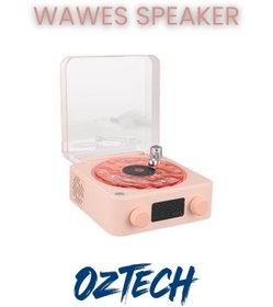 Resim DTULTRA2 Wawes Speaker Retro Pikap GürültüLü Hoparlör Şarjlı Kablosuz Projektör Gece Lambası 