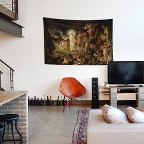 Resim The Quarrel of Oberon and Titania Duvar Örtüsü - 60 cm x 90 cm 