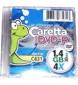 Resim Caretta Mini Dvd-R 5li Paket 1.4 GB 4x 30 Dk Yüksek Kalite Hız 