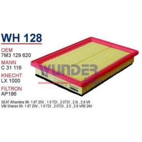 Resim Genel Markalar Volkswagen Sharan 1.8t2.0 03 Ve Sonrası Uyumlu Hava Filtresi Kutulu 7M3129620 