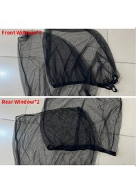 Resim Chuangyinshop 4 Adet Araba Pencere Güneşliği Esnek Fileli Yan Cam Siperliği Sinek Sivrisinek Ağı 