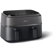 Resim Philips 3000 Serisi Çift Hazneli Airfryer NA350/00 9 lt Yağsız Fritöz 