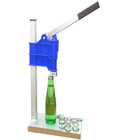 Resim Şişe Kapatma Aleti Soda Şişesi Gazoz Kapağı Kapama Makinası Mavi 
