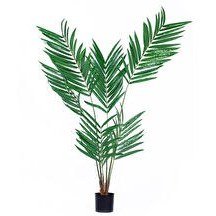 Resim Kentia Palmiyesi Yapay Ağaç Yeşil 6 Dallı 210 Cm 