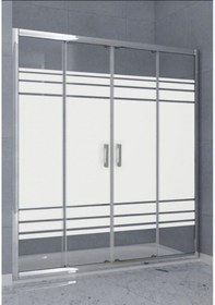 Resim Durul Duşakabin Ön Cephe Desenli 5mm H:190 Parlak 