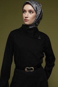 Resim Armine Poplin Tunik Siyah 