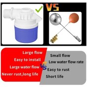 Resim Willowhaven 1 İnç Yükseltilmiş Büyük Akış Şamandıra Vana, Otomatik Su Seviyesi Kontrolü 