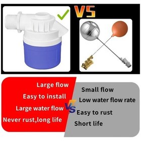 Resim Willowhaven 1 İnç Yükseltilmiş Büyük Akış Şamandıra Vana, Otomatik Su Seviyesi Kontrolü 
