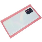 Resim Samsung Galaxy S10 Lite Arka Pil Batarya Kapağı Cam Full Lensli Beyaz 
