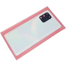 Resim Samsung Galaxy S10 Lite Arka Pil Batarya Kapağı Cam Full Lensli Beyaz 