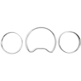 Resim Wezone Mercedes W210/w202/a208 1995-2001 Göstergelik Çevreleme Seti - Gümüş Renkli Abs Dekoratif Halka 