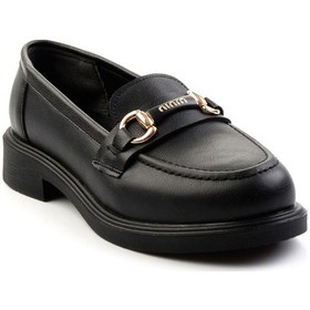 Resim Siyah Kadın Loafer Ayakkabı K01714130009 Siyah 