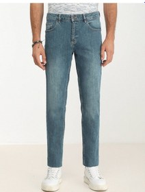 Resim Kip Slim Fit Dar Paça Lacivert Erkek Kot Pantolon Pant 2445 001 