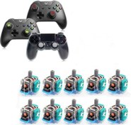 Resim N+B 10PCS 3D Analog Joystick Replacement, Joystick Controller Joysticks Compatible for Xbox One/PS4 Wireless Game Controller Thumb Sticks Controller Joypad Left Right Gamepad Sensor Axis 