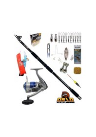 Resim Okuma Sea Power 5000 Oslo Black Fight 360cm 100-200gr Profesyonel Surf Sazan Kıyı Olta Takımı Seti 