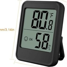 Resim Storemax MC40 Dijital Termometre Iç Mekan Oda Sıcaklık Nem Ölçer LED Monitör Higrometre Isı Ölçer Derece 