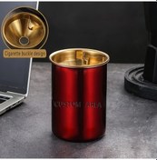 Resim Xuweiwei 5pcs Red Paslanmaz Çelik Sinek Küldanlık Kapaklı Yüksek Görünüm Dayanıklı 