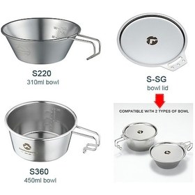 Resim Pazly Hafif Paslanmaz Çelik Kamp Kupası - Seyahat Çay Bardağı 310ml/450ml Çok Renkli Çok Renkli 