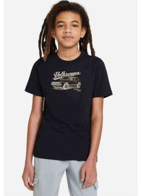 Resim Wv Gtı Baskılı Unisex Çocuk Siyah T-Shirt 