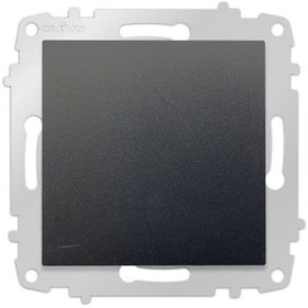 Resim Genel Markalar 4 Adet Grano Metalik Siyah Tekli Anahtar Çerçevesizdir Paket/set 