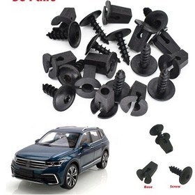 Resim Lasonstiges 50 Çift Araba İplik Kiti Taşınabilir Motor Kapağı Çamurluk Cıvataları 