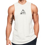 Resim Black İstanbul Triangle Tiger Baskılı Sıfır Kol Fitness Atleti 