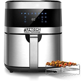 Resim ARZTECH Airfryer Xxl 6.5 Lt Hediye 4 Şisli Çelik Izgara 