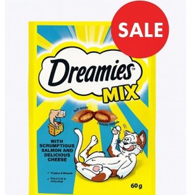 Resim Mix Somon Balıklı Ve Peynirli Kedi Ödülü 60 Gr 2 Adet 