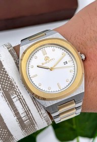 Resim Bigotti Milano Luxury Erkek Kol Saati Gümüş-Gold Çelik Kordon Çelik Kasa Fonksiyonlar Aktif zmb006 