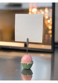 Resim Makaron Temalı Fotoğraf - Not Tutucu Hediyelik Pembe 