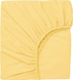 Resim 60x120 Cm Pamuklu Ve Lastikli Fittet Penye Bebek Çarşafı-sarı 