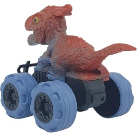 Resim Birlik Sürtmeli Dinazor Arabalar 2'li - 12 cm - Triceratops & Parasaurolophus 