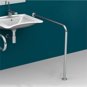 Resim ENGELLİ YAŞLI BAKIM BANYO WC YANI DESTEK BASTON AYAK YERDEN DUVARA AYAK 