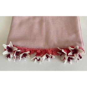 Resim KAFTAN TAKI TASARIM El Işi Pamuklu Fular 73x1.75 Cm Baş Örtüsü Türban 