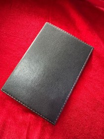 Resim ATTA PAZARLAMA Siyah Deri Kırmızı Dikişli Ruhsat Kabı,kılıfı, Ruhsatlık, Cüzdan 