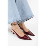 Resim Kadın Kate Bordo Cilt Stiletto 