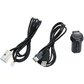 Resim Peugeot 307/407/308/408/508/3008 İçin Usb Anahtar Paneli - Rd43/rd45 Radyo Uyumlu, Dayanıklı Abs Malzeme, 12v Oto Aux Ses Adaptörü 