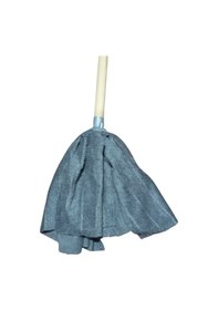 Resim 1 Adet Mop 1 Adet Ahşap Sapı İle Takım Mikrofiber Vileda Tipi Mop Paspas Gri 