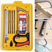 Resim 7 adet Mini Hacksaw Seti - Ahşap, Metal ve El Sanatları için Çok Yönlü El Testeresi, Hassas Bıçaklar ve Merkez Çekiç ile, Çelik, Ahşap ve Cam Kesim için Çok Amaçlı DIY Kiti | El Testeresi Kiti | Kompakt Testere Seti | Dayanıklı İnşaat 