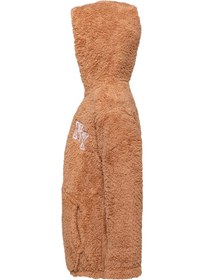 Resim Erkek Çocuk Açık Kahve Kapşonlu Peluş Ceket - Kahverengi / 9-10 Yaş 