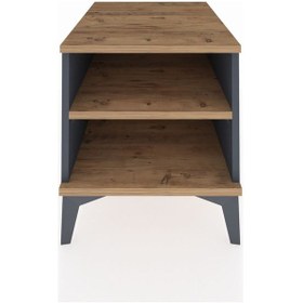 Resim Kronos Komodin Tek Raflı 44x59x48 Antrasit-çam Antrasit 