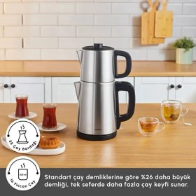 Resim Altus Inox Çay Makinesi 1.7 L Kablosuz Kullanım Özelliği ile Şık Tasarım 