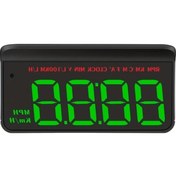 Resim Dashanshop Yeşil Obd2 Araç Bilgisayarı M5 Hud Ön Cam Projektör Hız Göstergeli Dijital Ekran Aksesuar 