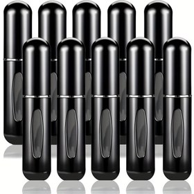Resim 3 adet/5 adet/10 adet 5ml Siyah Taşınabilir Alt Dolgulu Parfüm Şişesi Seyahat Özel Parfüm Sprey Şişesi Parfüm Dağıtım Şişesi Mini Sprey 