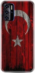 Resim kilifland Reeder P13 Blue 2021 ile Uyumlu Kılıf Desenli Ipli Boyun Askılı Resimli Figür Siyah Şerit Mermer 1317 