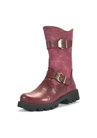 Resim Pinky Hakiki Deri Bordo Fermuarlı Kız Çocuk Çizme 26-30 Bordo 