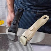 Resim 1 adet Evrensel Metal Tencere Tutacağı - Isıya Dayanıklı Çıkarılabilir Mutfak ve Açık Hava Yemek Pişirme Tencere Kelepçesi - Dayanıklı Metal Tencere Kapağı Kaldırma Aracı 
