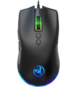 Resim Geeksen Hxsj A883 Renkli Nefes Işığı Ve 7 Tuşlu Mouse, 6400 Dpı, 150cm Kablo Optik 