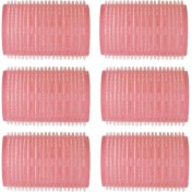 Resim 6'lı ve 536'LI Renkli Cırtlı Bigudi, 36X63 Ölçüleri ile Saç Şekillendirme Aracı 