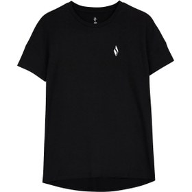 Resim Skechers Performance Tops Crew Neck Kadın Siyah Tişört 